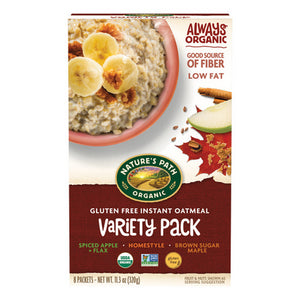 Natures Path, Organic Instant Oatmeal Variety Pack, 11.3 Oz(Case Of 6)