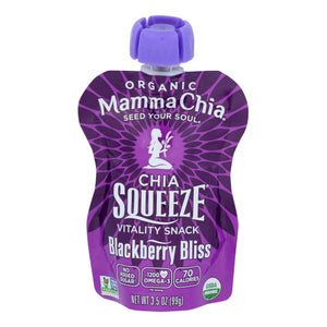 Mamma Chia, Squeeze Blackberry Bliss, 3.5 Oz(Case Of 16)