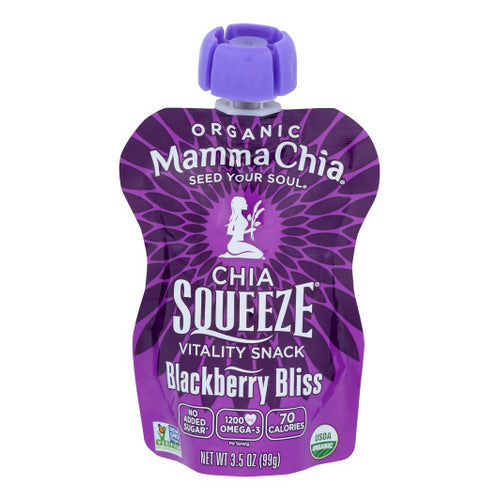 Mamma Chia, Squeeze Blackberry Bliss, 3.5 Oz(Case Of 16)