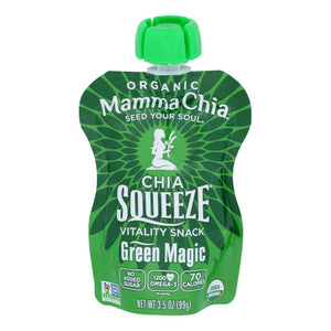 Mamma Chia, Squeeze Green Magic, 3.5 Oz(Case Of 16)