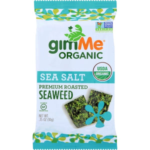 Gimme, Organic Seaweed Snack Roasted Sea Salt, 0.35 Oz
