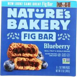 Natures Bakery, Bar Fig Whlwht Blueberry, 12 Oz(Case Of 6)