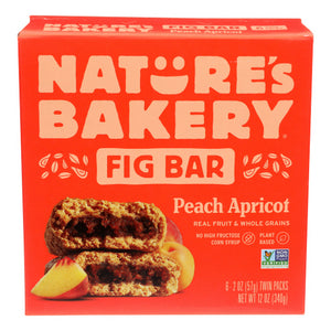 Natures Bakery, Bar Fig Ww Peach Apricot, 12 Oz(Case Of 6)