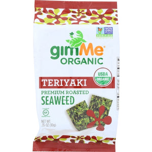 Gimme, Organic Roasted Seaweed Snack Teriyaki, 0.35 Oz(Case Of 12)