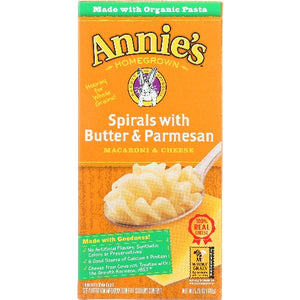 Annie's Homegrown, Spirals With Butter And Parmesan Macaroni And Cheese, 6 Oz