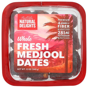 Bard Valley, Dates Medjool Whole, 12 Oz(Case Of 12)