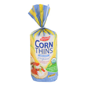 Real Foods, Organic Corn Thins, 5.3 Oz(Case Of 6)