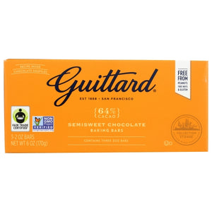 Guittard, Choc 64% Semiswt, 6 Oz(Case Of 12)