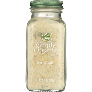 Simply Organic, Ssnng Garlic Salt Org Btt, 4.7 Oz(Case Of 6)