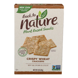 Back to Nature, Crispy Wheat Crackers, 8 Oz(Case Of 6)