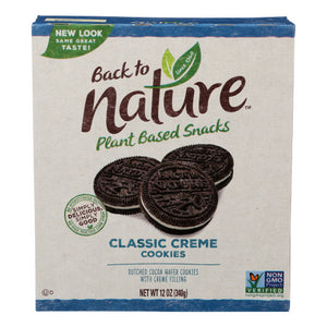 Back to Nature, Classic Creme Cookies, 12 Oz(Case Of 6)