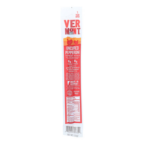 Vermont Smoke, Turkey Pepperoni Real Sticks, 1 Oz(Case Of 24)