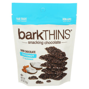 Barkthins, Dark Chocolate Coconut Almond Snacks, 4.7 Oz(Case Of 12)