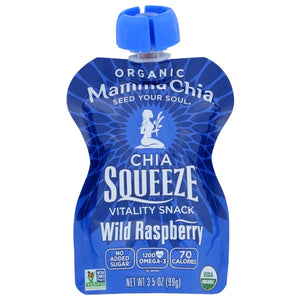 Mamma Chia, Organic Chia Squeeze Wild Raspberry, 3.5 Oz(Case Of 8)