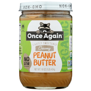 Once Again, Organic Peanut Butter Creamy American Classic, 16 Oz(Case Of 6)