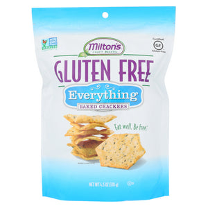Milton's, Gluten Free Baked Crackers Everything, 4.5 Oz(Case Of 12)