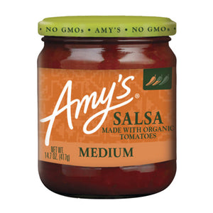 Amys, Organic Salsa Medium With Tomatoes, 14.7 Oz(Case Of 6)