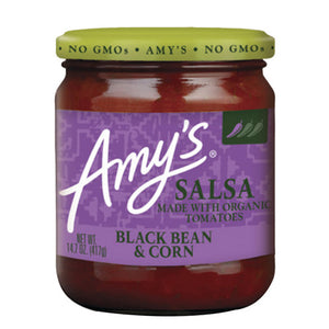 Amys, Organic Tomato Salsa Black Bean And Corn, 14.7 Oz(Case Of 6)