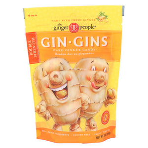 Ginger People, Gin Gins Hard Candy Double Strength, 3 Oz