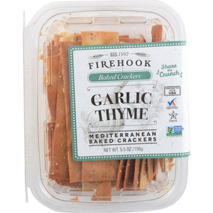 Firehook, Cracker Garlic Thyme Snck, 5.5 Oz(Case Of 8)