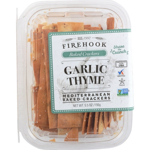 Firehook, Cracker Garlic Thyme Snck, 5.5 Oz(Case Of 8)