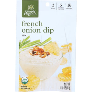 Simply Organic, Dip Mix French Onion Org, 1.1 Oz