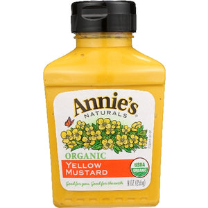 Annie's Homegrown, Organic Yellow Mustard, 9 Oz