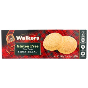 Walkers, Gluten Free Shortbread Cookies, 4.9 Oz(Case Of 6)