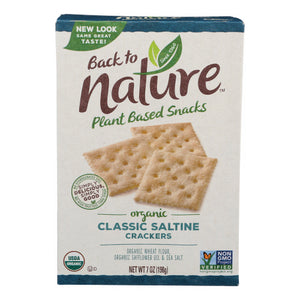 Back to Nature, Organic Classic Saltine Crackers, 7 Oz(Case Of 6)