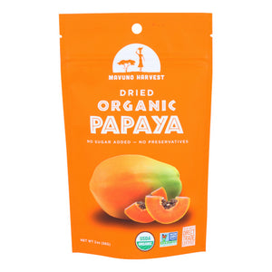 Mavuno Harvest, Organi C Dried Fruit Papaya, 2 Oz