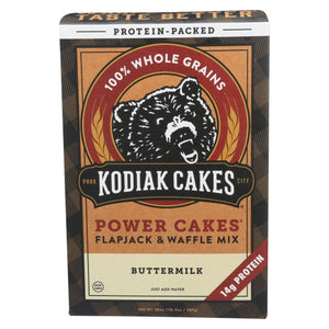 Kodiak Cakes, Power Cakes Whole Grain Flapjack And Waffle Mix Buttermilk, 20 Oz(Case Of 6)