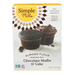 Simple Mills, Almond Flour Muffin And Cake Baking Mix Gluten Free Chocolate, 11.2 Oz(Case Of 6)