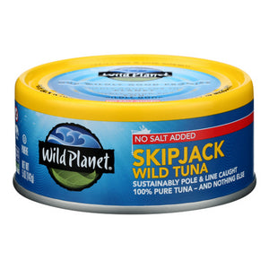 Wild Planet, Wild Skipjack Tuna No Salt Added, 5 Oz(Case Of 12)