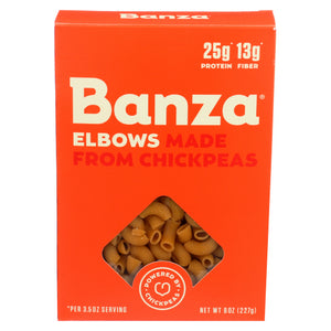 Banza, Elbows Chickpea Pasta, 8 Oz(Case Of 6)
