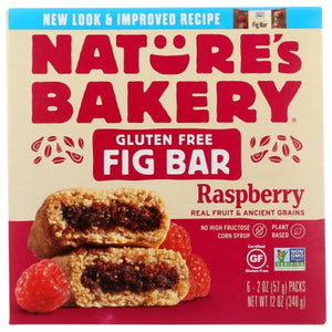 Natures Bakery, Bar Fig Gf Raspberry 6Ct, 12 Oz(Case Of 6)