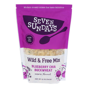 Seven Sundays, Bluebe Rry Chia Buckwheat Muesli, 12 Oz(Case Of 6)
