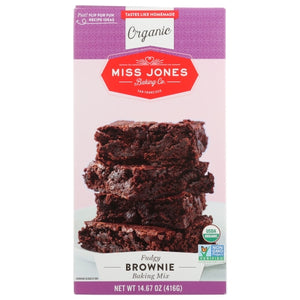 Miss Jones Baking Co, Organic Brownie Mix, 14.67 Oz(Case Of 6)