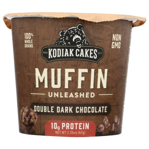 Kodiak, Muffin Min Dbl Drk Choc, Case of 12 X 2.36 Oz