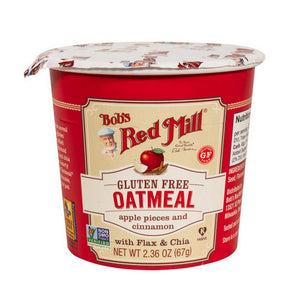 Bobs Red Mill, Oatmeal Cup Apple Cinnamon, 2.36 Oz(Case Of 12)