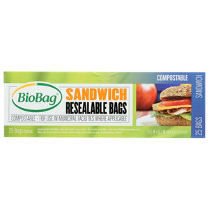 BioBag, Bag Sdwch Comp Rsbl 25Ct, 25 Bags(Case Of 12)