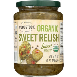 Woodstock Farms, Relish Sweet Org, 16 Oz(Case Of 12)