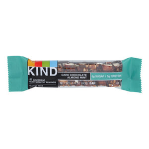 Kind Fruit & Nut Bars, Kind Dark Chocolate Almond Mint Nuts And Spices Bar, Case of 12 X 1.4 Oz