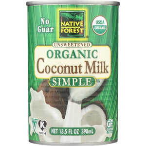 Native Forest, Organic Unsweetened Coconut Milk Simple, 13.5 Oz(Case Of 12)