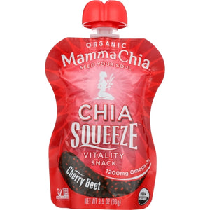 Mamma Chia, Chia Squeeze Cherry Love, 3.5 Oz(Case Of 8)