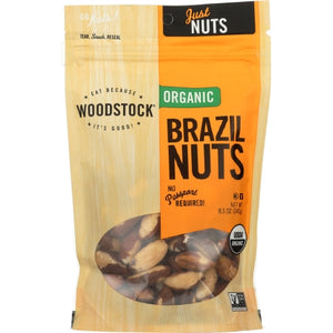 Woodstock Farms, Nuts Brazil Org, 8.5 Oz(Case Of 8)