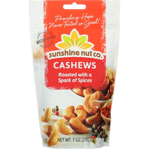 Sunshine Nut Company, Cashews Rstd Spices, 7 Oz(Case Of 6)