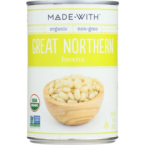 Made With, Beans Great Northern Org, 15 Oz(Case Of 12)