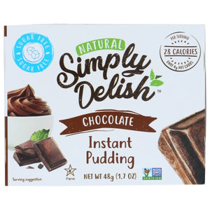 Simply Delish, Mix Pddng Pie Choc Nsgr, 1.7 Oz(Case Of 6)