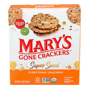 Mary's Gone Crackers, Super Seed Crackers Everything, 5.5 Oz(Case Of 6)
