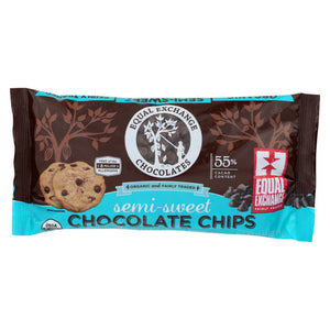 Equal Exchange, Semi Sweet Chocolate Chip Cookies, Case of 12 X 10 Oz